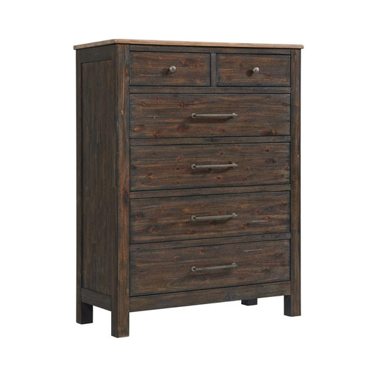 Intercon Furniture - Transitions Chest in Driftwood And Sable - TR-BR-N3606-DWS-C view 1