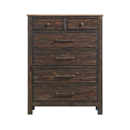 Intercon Furniture - Transitions Chest in Driftwood And Sable - TR-BR-N3606-DWS-C view 2