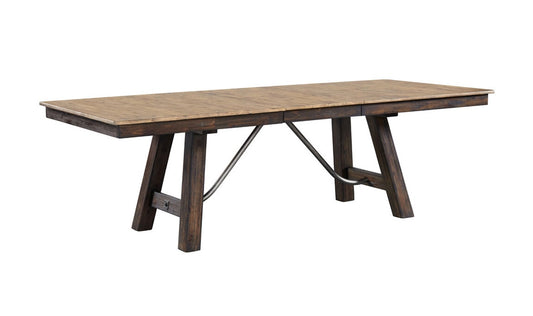 Intercon Furniture - Transitions Dining Table in Driftwood And Sable Finish 42x76-96 veiw 1