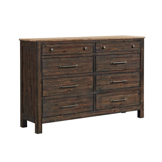 Intercon Furniture - Transitions Dresser in Driftwood And Sable - TR-BR-N3608-DWS-C view 1
