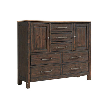 Intercon Furniture - Transitions Gentleman's Chest  in Driftwood And Sable - TR-BR-N3607D-DWS-C view 1