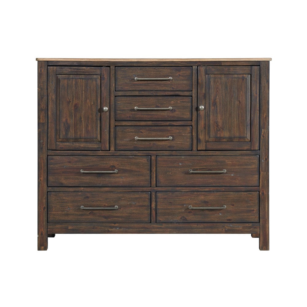 Intercon Furniture - Transitions Gentleman's Chest  in Driftwood And Sable - TR-BR-N3607D-DWS-C view 2
