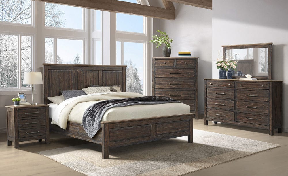 Intercon Furniture - Transitions King Standard Bed in Driftwood And Sable - TR-BR-3665K-DWS-C view 4