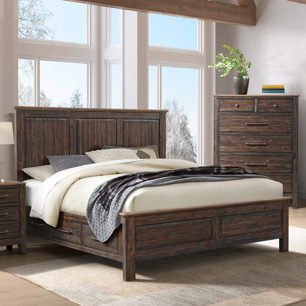 Intercon Furniture - Transitions King Storage Bed in Driftwood And Sable - TR-BR-3665KS-DWS-C view 3