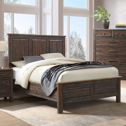Intercon Furniture - Transitions Queen Standard Bed in Driftwood And Sable - TR-BR-3665Q-DWS-C view 3