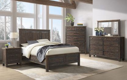 Intercon Furniture - Transitions Queen Standard Bed in Driftwood And Sable - TR-BR-3665Q-DWS-C view 4