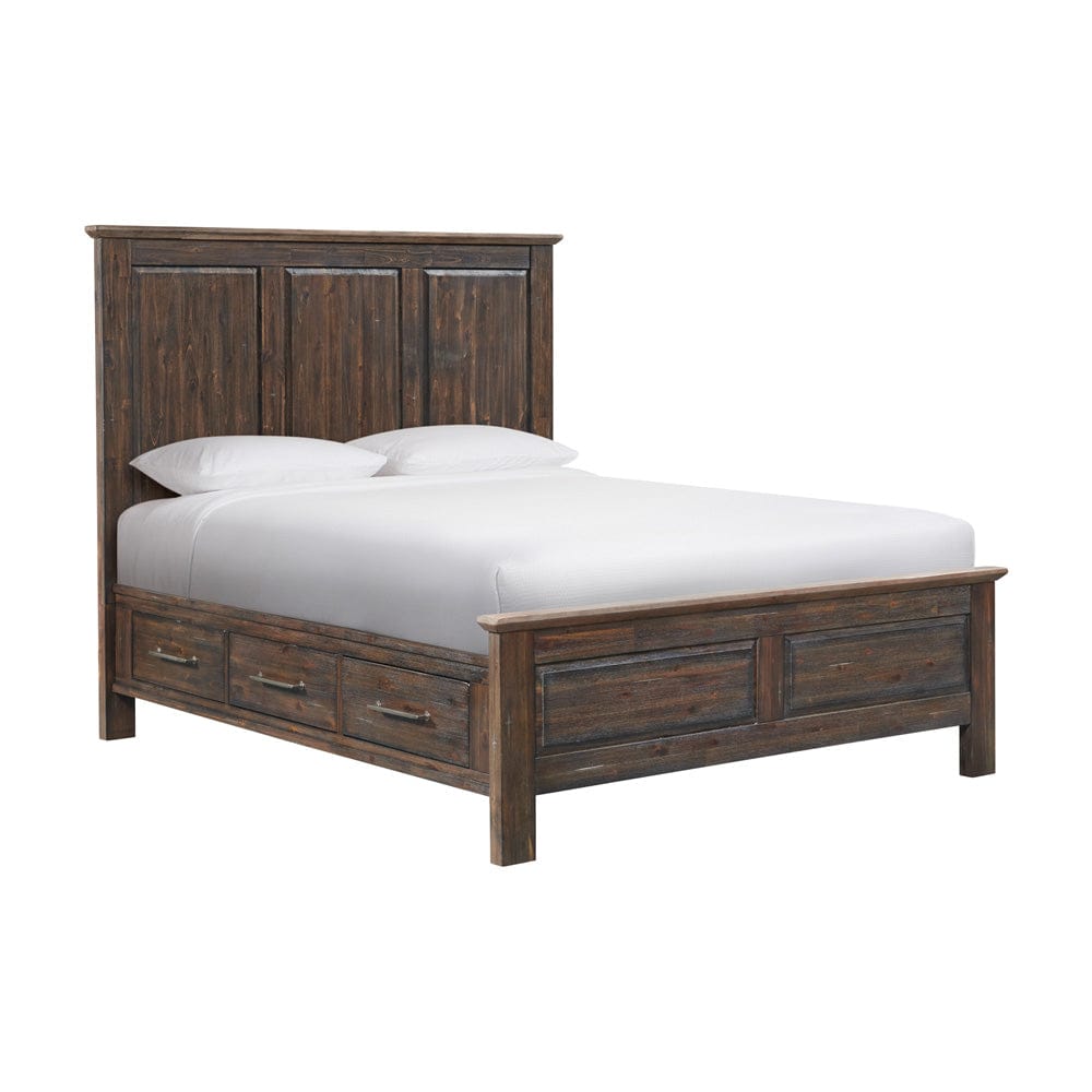 Intercon Furniture - Transitions Queen Storage Bed in Driftwood And Sable - TR-BR-3665QS-DWS-C view 1