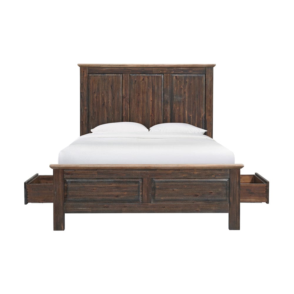 Intercon Furniture - Transitions Queen Storage Bed in Driftwood And Sable - TR-BR-3665QS-DWS-C view 3