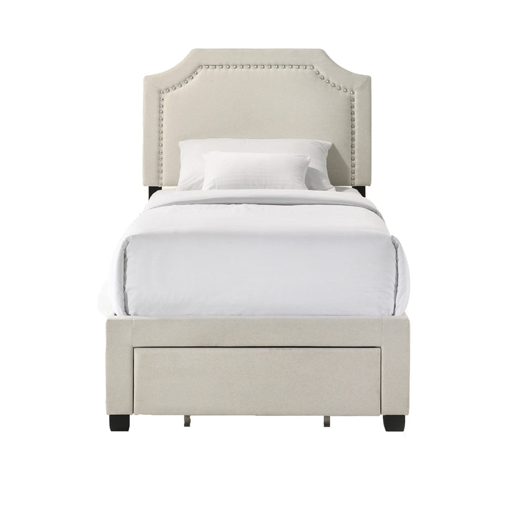 Intercon Furniture - Tropic Twin Storage Bed in Beige - UB-BR-TRPTWN-BGE-C view 2