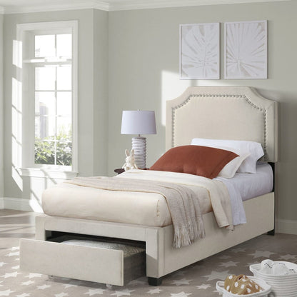 Intercon Furniture - Tropic Twin Storage Bed in Beige - UB-BR-TRPTWN-BGE-C view 3