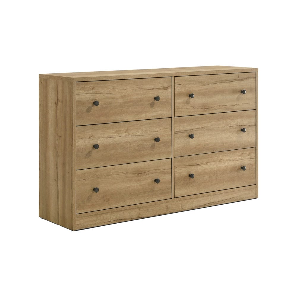 Intercon Furniture - Vega Dresser in Natural Oak Melamine - VG-BR-2206-NNM-C view 1