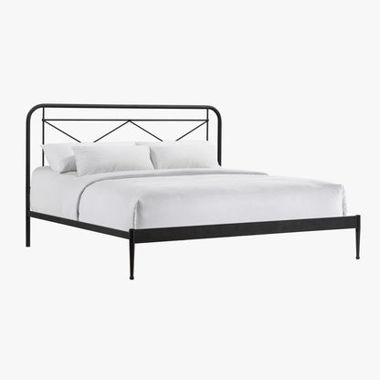 Intercon Furniture - Vintage King Metal Bed in Matte - MB-BR-VINKNG-MTE-C view 1