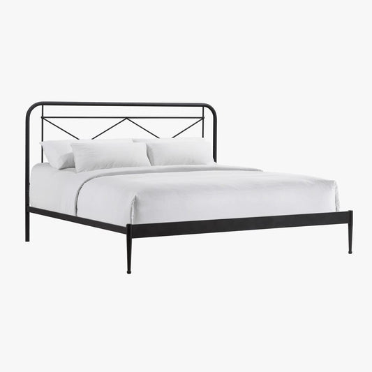 Intercon Furniture - Vintage King Metal Bed in Matte - MB-BR-VINKNG-MTE-C view 1