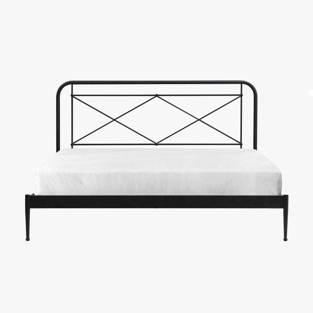 Intercon Furniture - Vintage King Metal Bed in Matte - MB-BR-VINKNG-MTE-C view 2