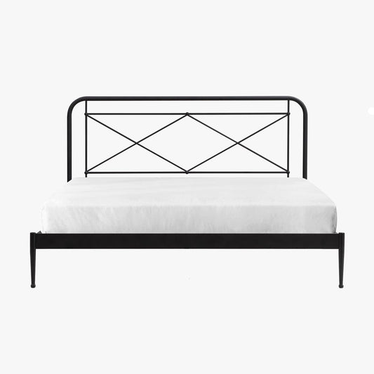 Intercon Furniture - Vintage King Metal Bed in Matte - MB-BR-VINKNG-MTE-C view 2