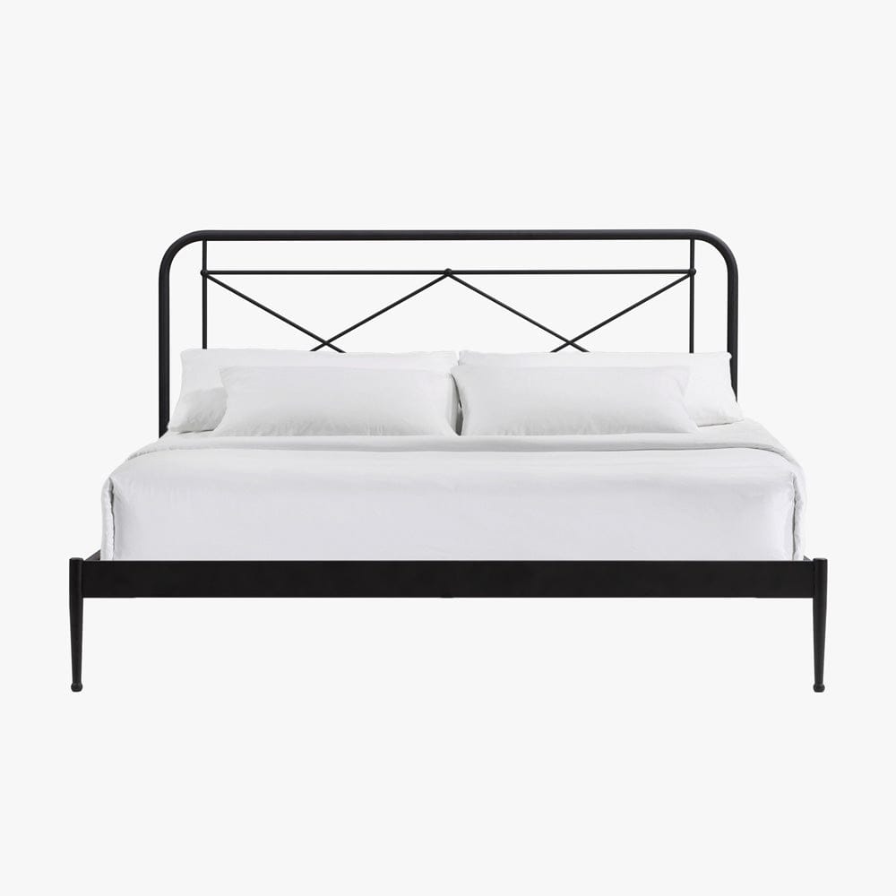 Intercon Furniture - Vintage King Metal Bed in Matte - MB-BR-VINKNG-MTE-C view 3