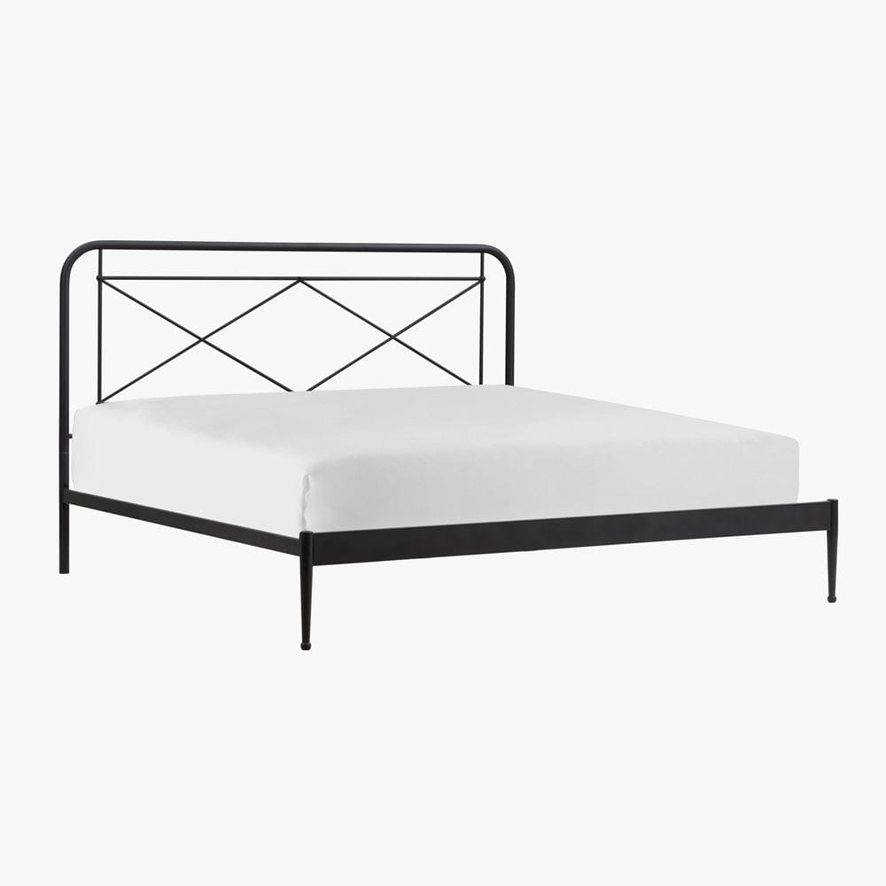 Intercon Furniture - Vintage King Metal Bed in Matte - MB-BR-VINKNG-MTE-C view 4