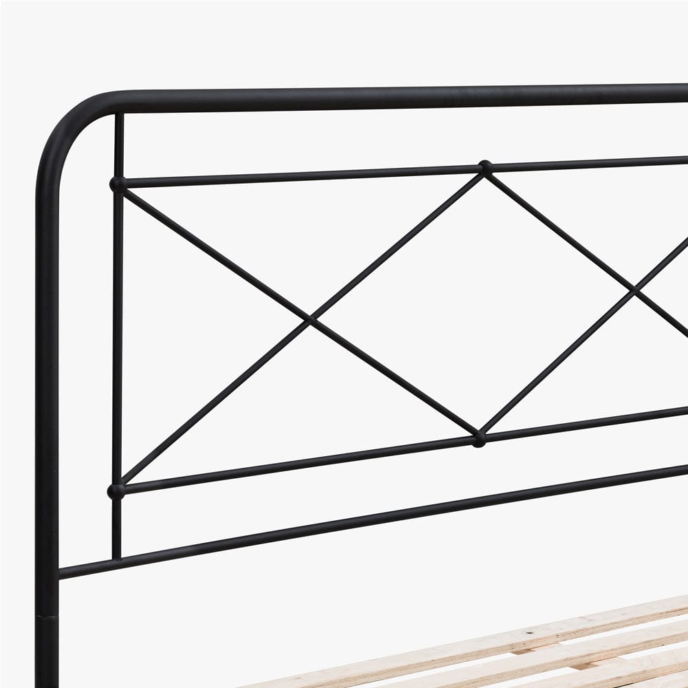 Intercon Furniture - Vintage King Metal Bed in Matte - MB-BR-VINKNG-MTE-C view 6