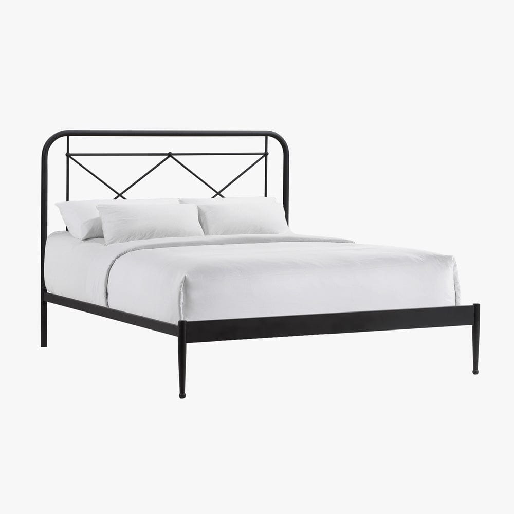 Intercon Furniture - Vintage Queen Metal Bed in Matte - MB-BR-VINQEN-MTE-C view 1