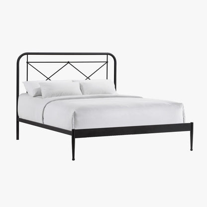 Intercon Furniture - Vintage Queen Metal Bed in Matte - MB-BR-VINQEN-MTE-C view 1