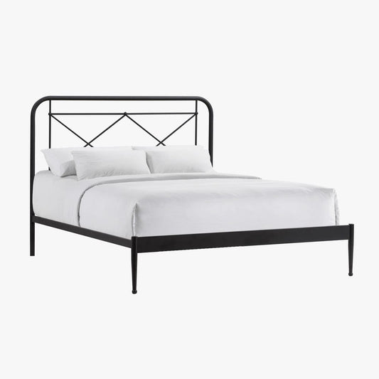 Intercon Furniture - Vintage Queen Metal Bed in Matte - MB-BR-VINQEN-MTE-C view 1