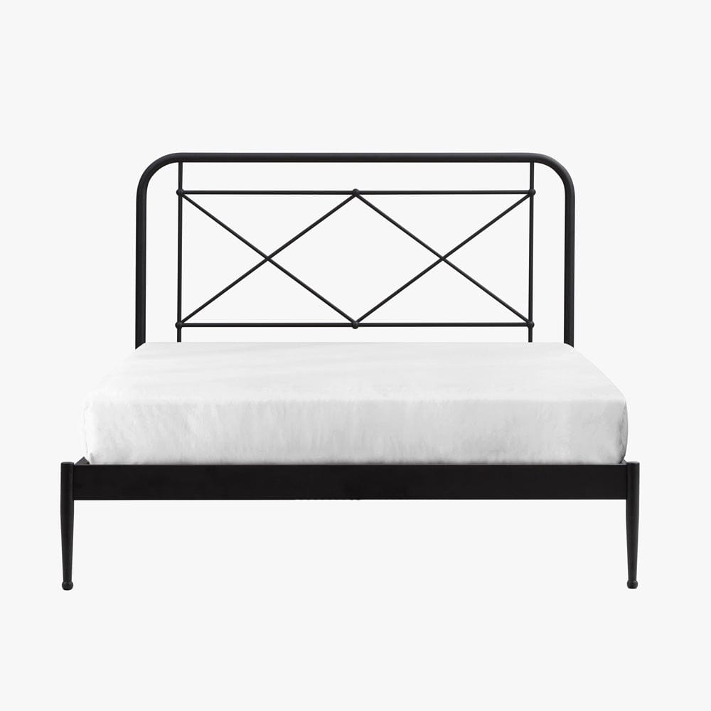 Intercon Furniture - Vintage Queen Metal Bed in Matte - MB-BR-VINQEN-MTE-C view 2