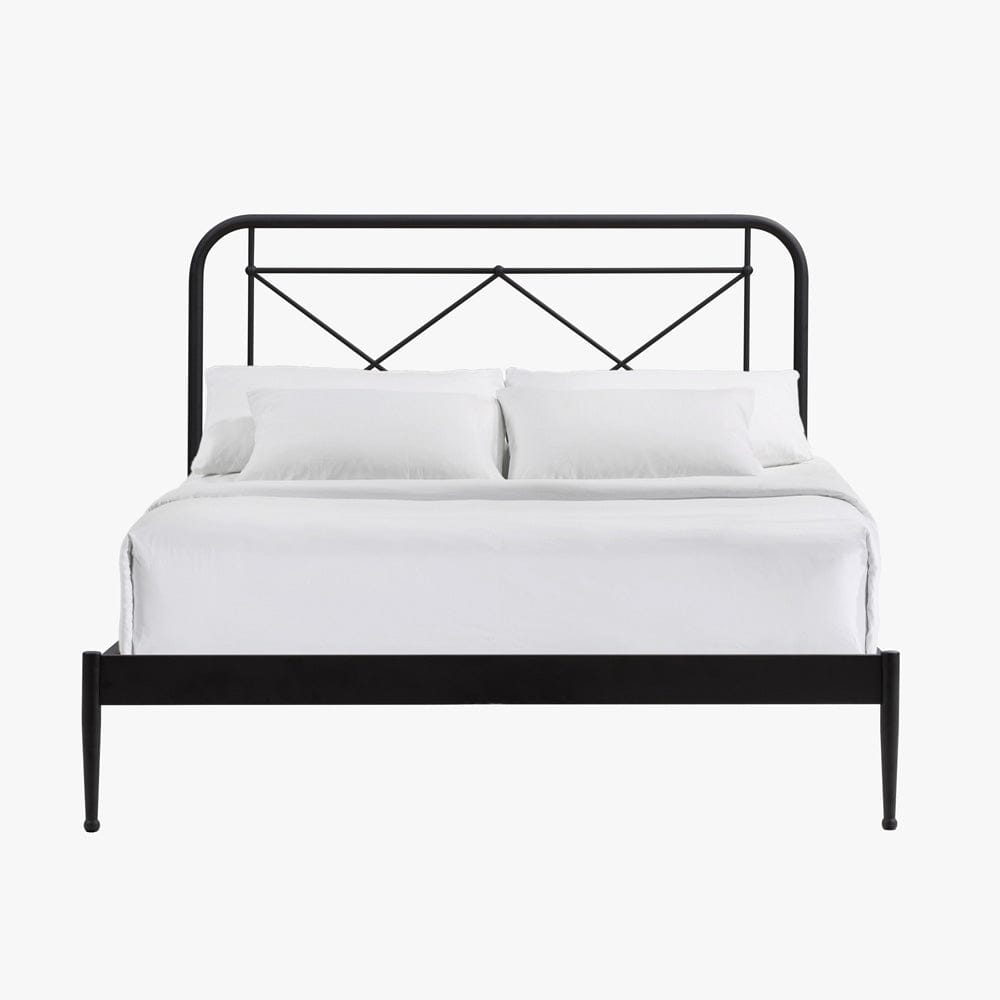Intercon Furniture - Vintage Queen Metal Bed in Matte - MB-BR-VINQEN-MTE-C view 3