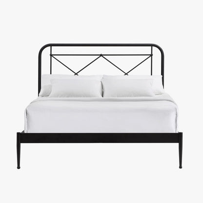 Intercon Furniture - Vintage Queen Metal Bed in Matte - MB-BR-VINQEN-MTE-C view 3