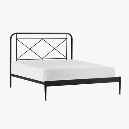Intercon Furniture - Vintage Queen Metal Bed in Matte - MB-BR-VINQEN-MTE-C view 4