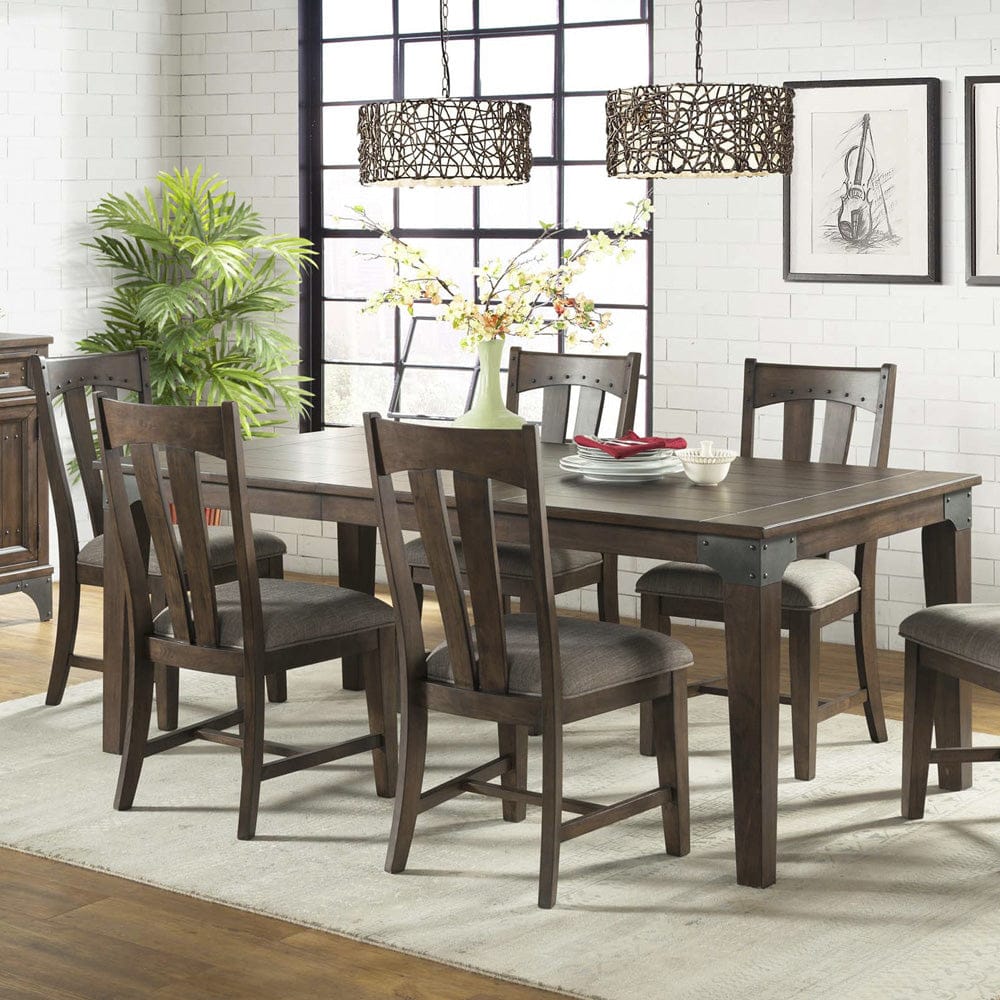 Intercon Furniture - Whiskey River Dining Table in Gunpowder Grey - WY-TA-4278-GPG-C view 4