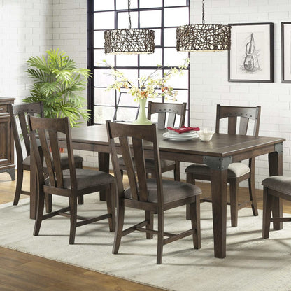 Intercon Furniture - Whiskey River Dining Table in Gunpowder Grey - WY-TA-4278-GPG-C view 4