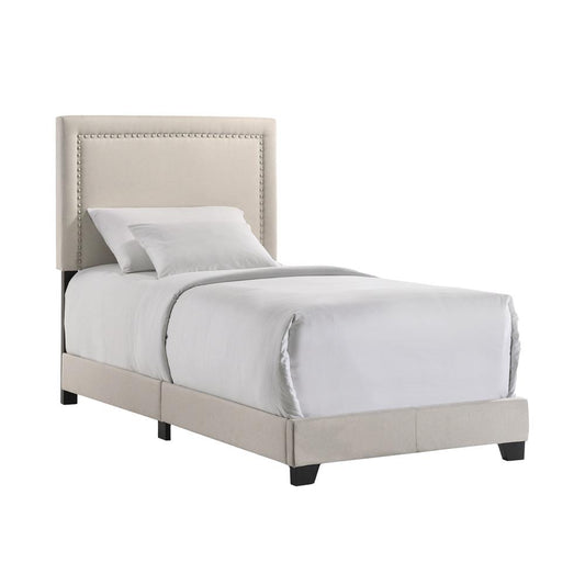 Intercon Furniture - Zion Twin UPH Bed - UB-BR-ZONTWN-FOG-C veiw 1