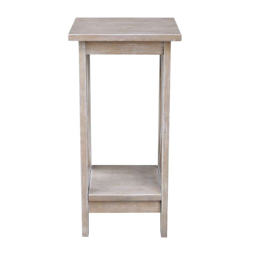 International Concepts - 24in X-Sided Plant Stand in Washed Gray Taupe Finish - OT09-3071X view 3