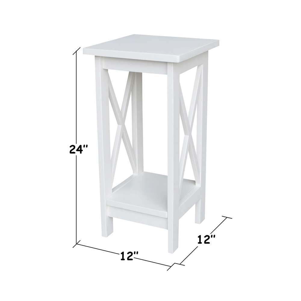 International Concepts - 24in X-Sided Plant Stand in White Finish - OT08-3071X view 2