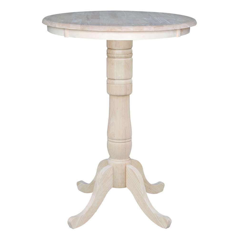 International Concepts - 30in Round Top Ped Table - 41.1inH - K-30RT-6B-2 view 1