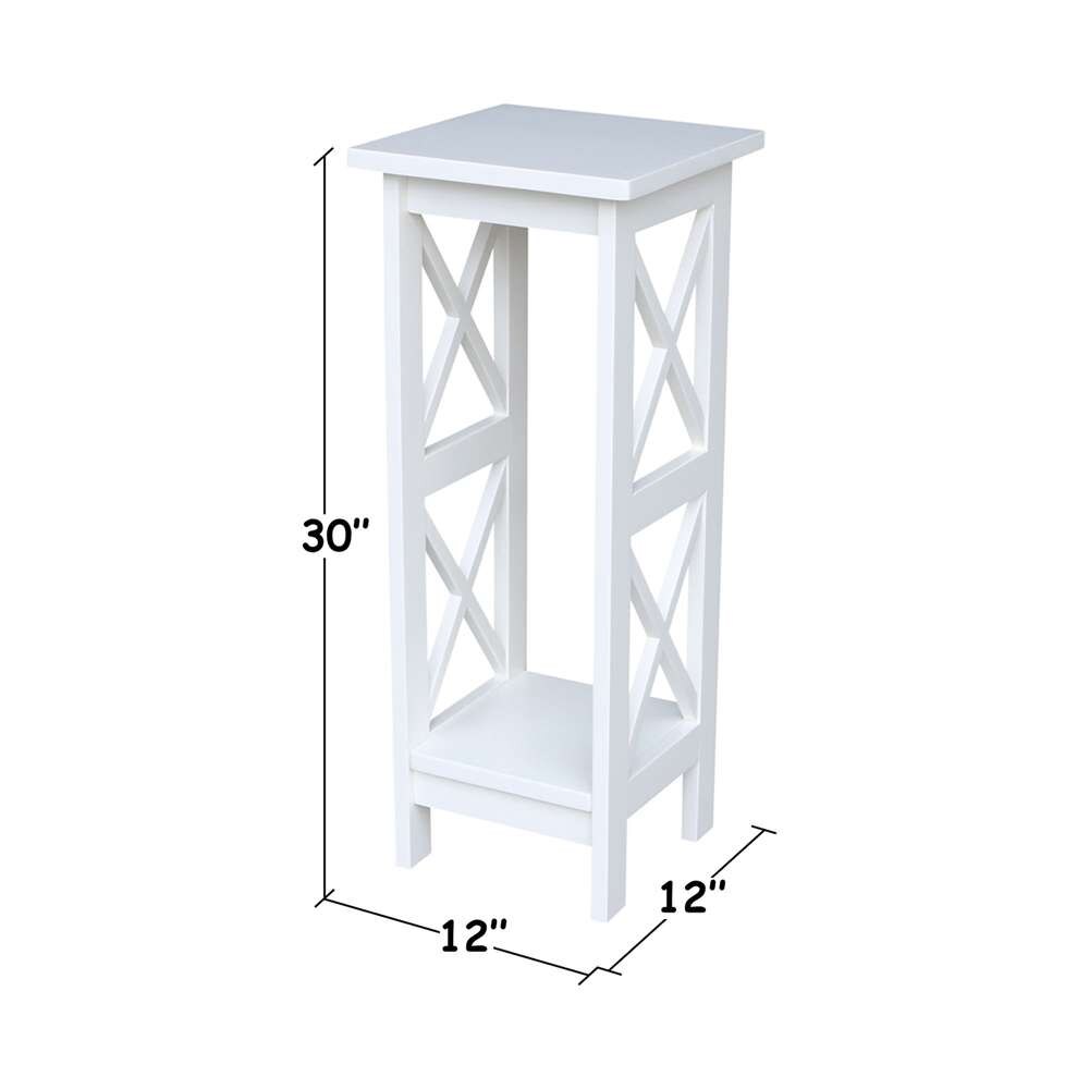 International Concepts - 30in X-Sided Plant Stand in White Finish - OT08-3070X view 2