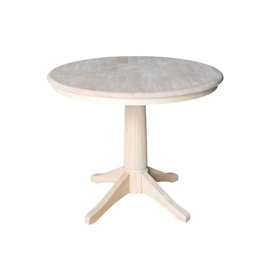International Concepts - 36in Round Top Ped Table - 28.9inH - K-36RT-27B view 1