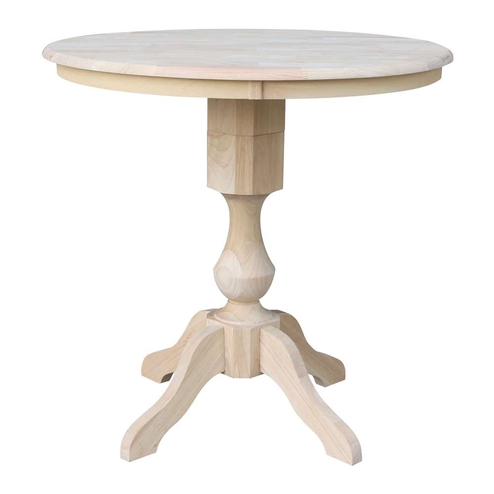 International Concepts - 36in Round Top Ped Table - 35.9inH - K-36RT-11P view 1