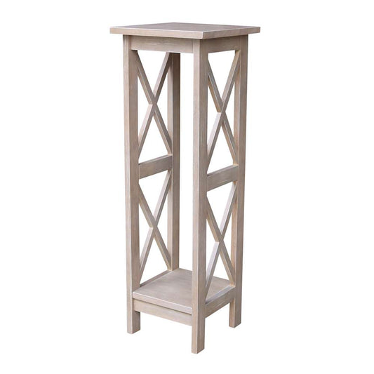 International Concepts - 36in X-Sided Plant Stand in Washed Gray Taupe Finish - OT09-3069X view 1