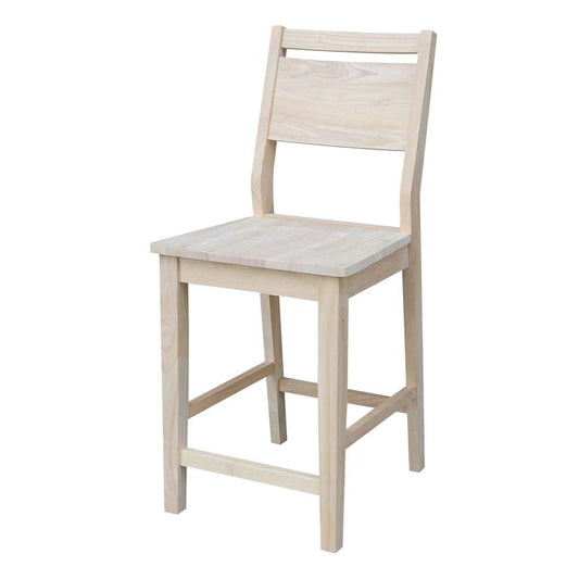 International Concepts - Aspen Counter Height Panel Stool - 24inSH - S-32 view 1