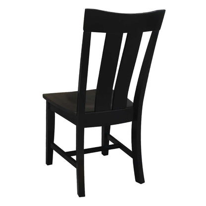International Concepts - Ava Chair in Coal-Black/Washed Black Finish (Set of 2) - C75-13P view 2