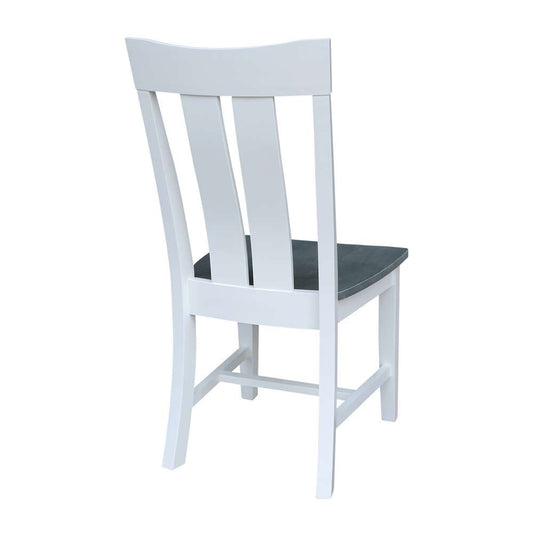 International Concepts - Ava Chair in White/Heather Gray Finish (Set of 2) - C05-13P view 2