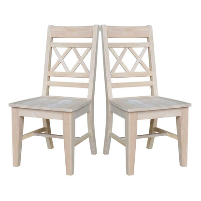 International Concepts - Canyon Double X- Back Chair (Set of 2) - C-47P view 7