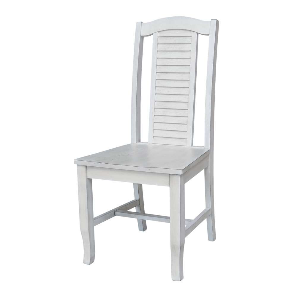 International Concepts - Carson Desk with 2 Drawers and Chair in Chalk/White Finish in Chalk/White Finish - K128-71-C45 view 2