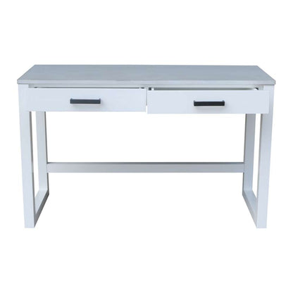 International Concepts - Carson Desk with 2 Drawers in Chalk/White Finish - OF128-71 view 4