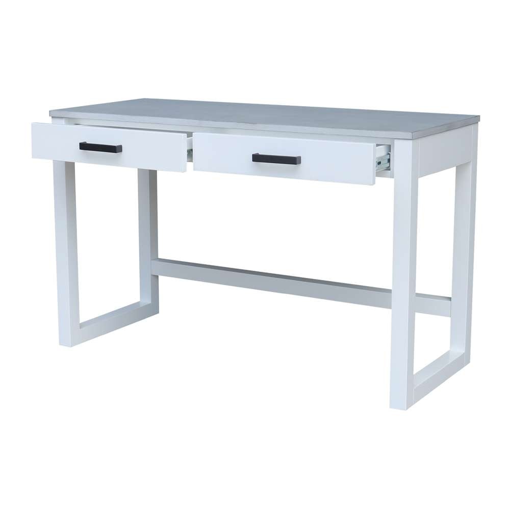 International Concepts - Carson Desk with 2 Drawers in Chalk/White Finish - OF128-71 view 6