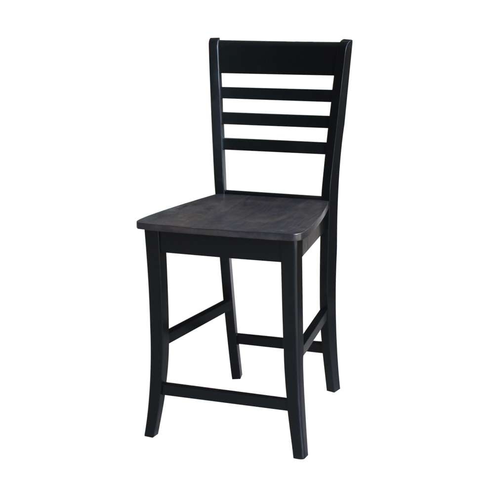 International Concepts - Cosmo Counter Height Stool - 24inSH in Coal Finish - S75-3102 view 2