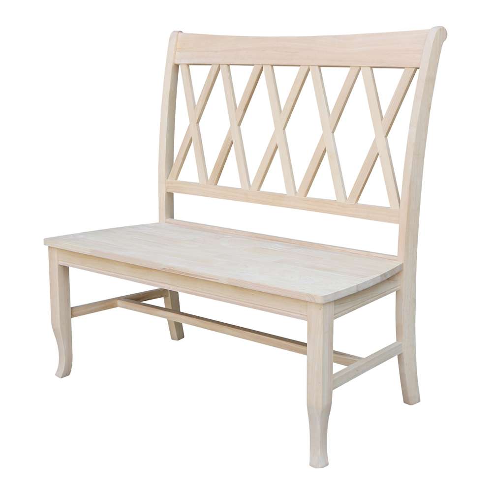 International Concepts - Double X-Back Bench - BE-20 view 1