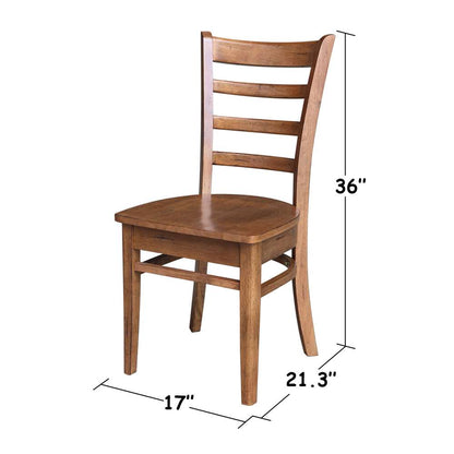 International Concepts - Emily Side Chair in Distressed Oak Finish (Set of 2) - C42-617P view 3