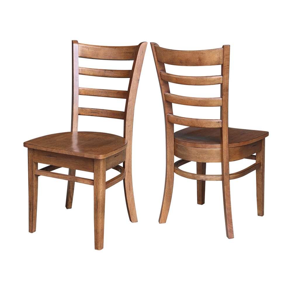 International Concepts - Emily Side Chair in Distressed Oak Finish (Set of 2) - C42-617P view 5